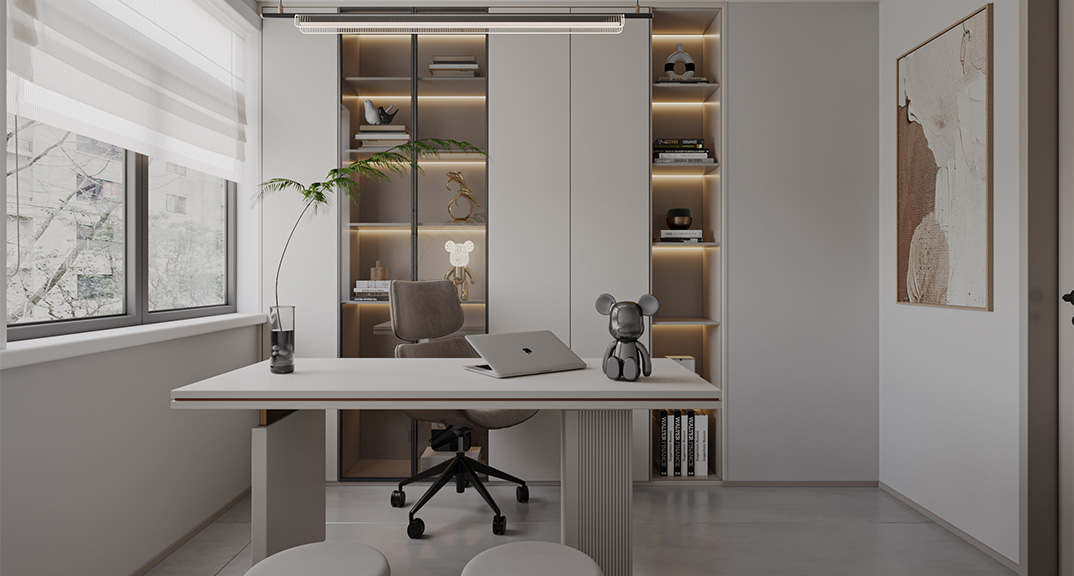 尚美云璟134㎡四室兩廳書房現(xiàn)代簡約風格裝修案例效果圖.jpg
